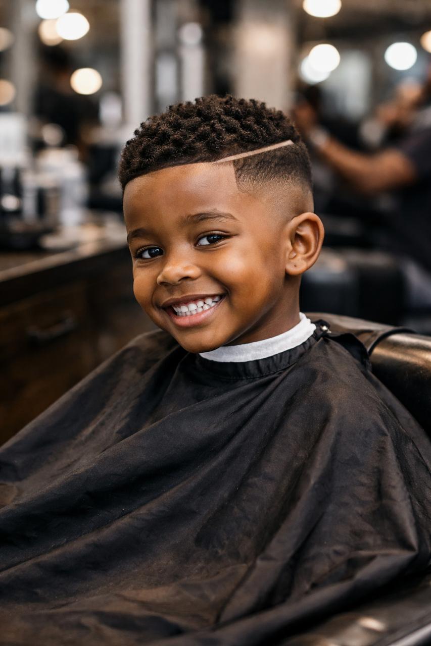 Kids haircut at Zitha Barbershop